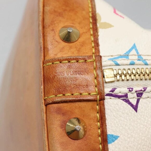 LOUIS VUITTON Monogram Multicolor Alma Hand Bag White M92647 LV Auth 133620 - Picture 13 of 16